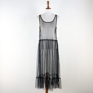 NWT Ten Sixty Sherman Black Sheer Maxi Dress